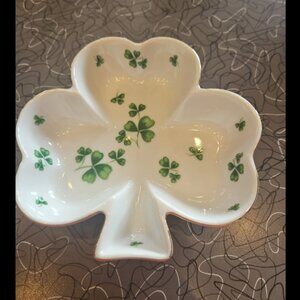 Lefton China Shamrock Dish